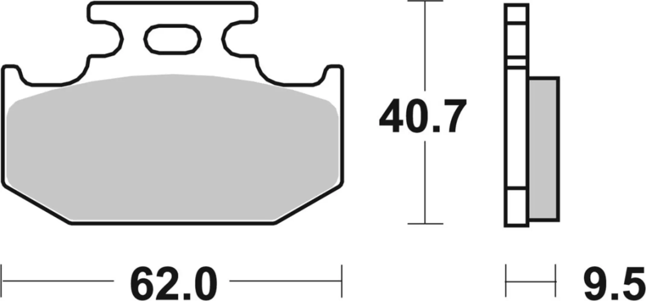 SBS - BRAKE PAD SINT/CAR OFF - 17213659