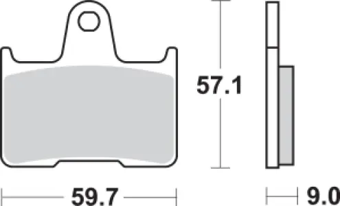 SBS - BRAKE PAD SINT REAR - 17220707