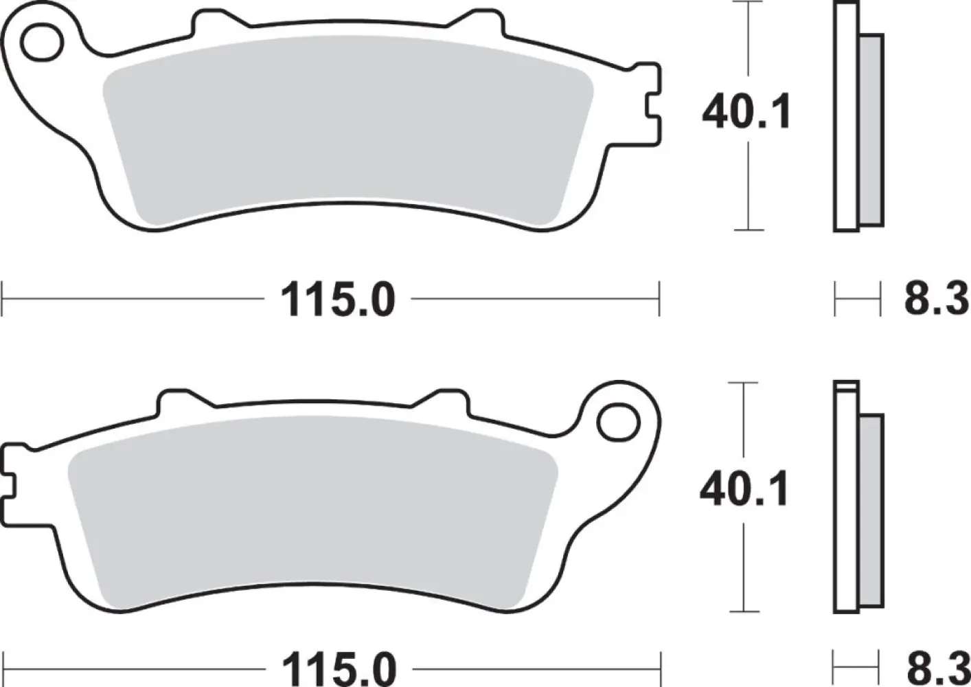 SBS - BRAKE PAD SINT REAR - 17220720