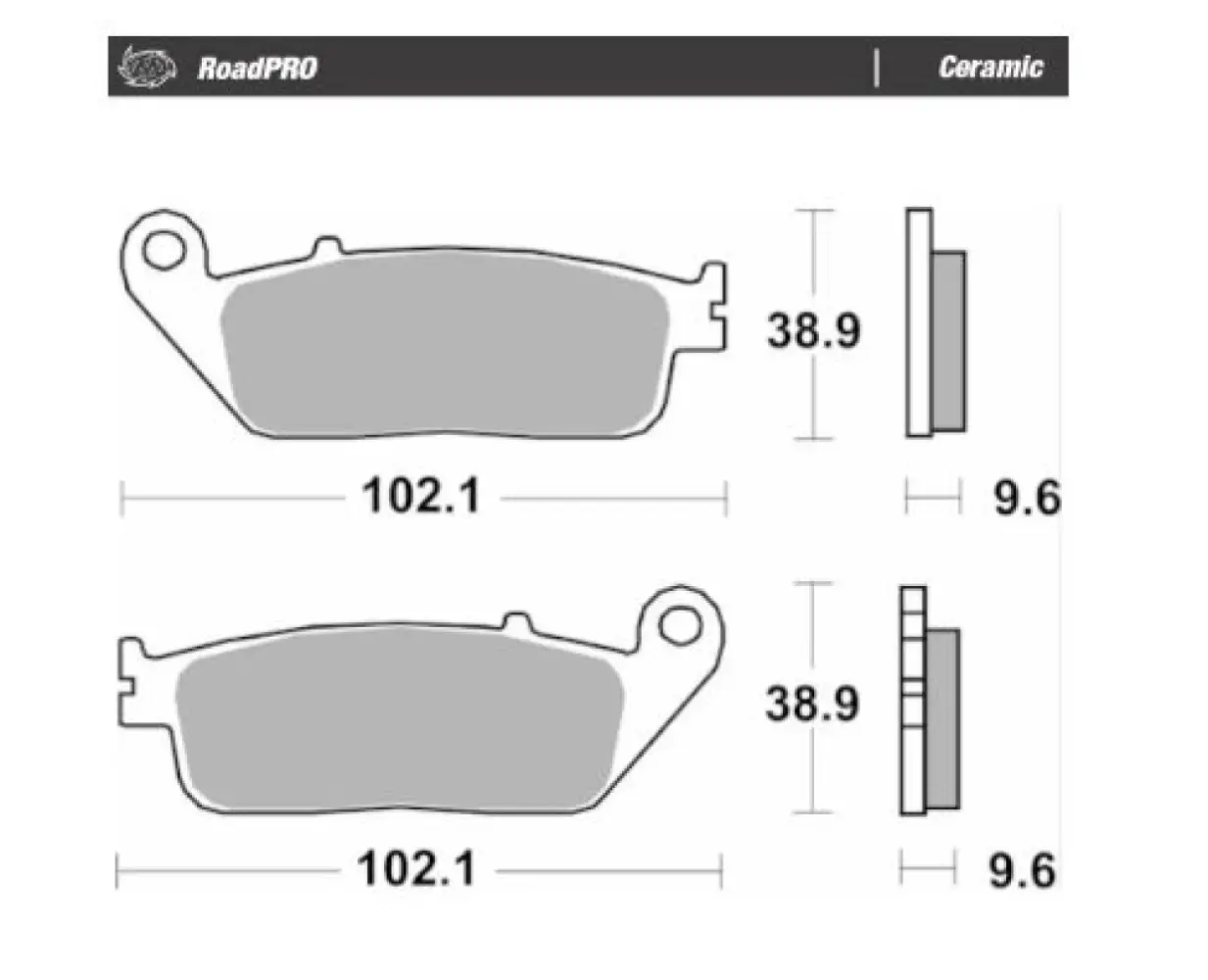 MOTO-MASTER - BRAKE PAD CERAMIC - 17220970