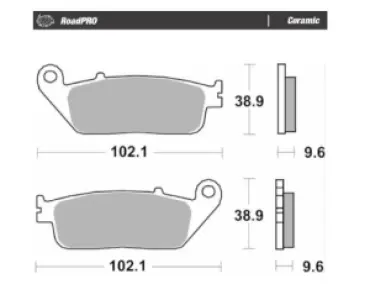 MOTO-MASTER - BRAKE PAD CERAMIC - 17220970