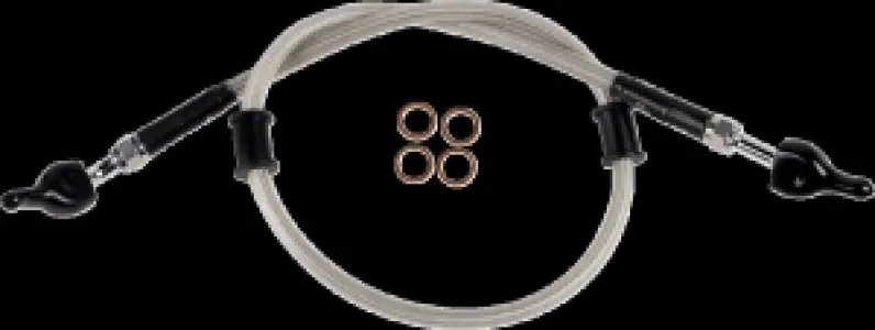 MOOSE OFFROAD HARD-PARTS - Stainless Steel Braided Brake  - 17416406