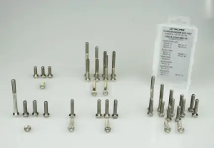 SCAR - BOLT KIT ENGINE TITANIUM YZ125 - 24041038