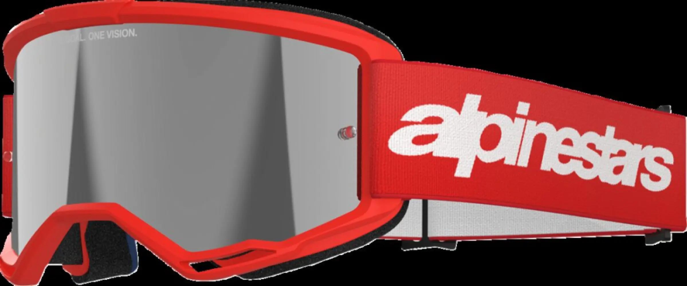 ALPINESTARS GOGGLES - GOGGLE VISION 3 WORDMARK RED M - 26013785