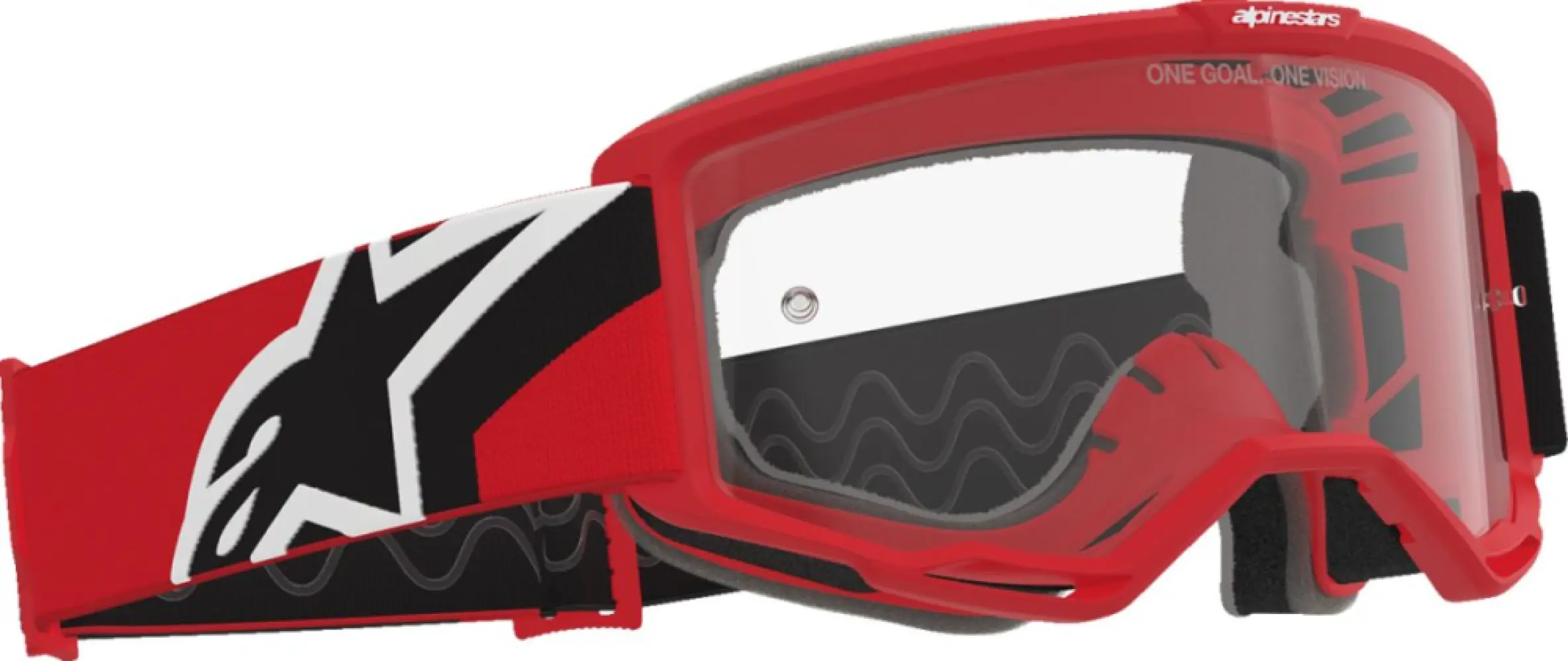 ALPINESTARS GOGGLES - GOGGLE MX VISION OTG RED/BLK/W - 26013945