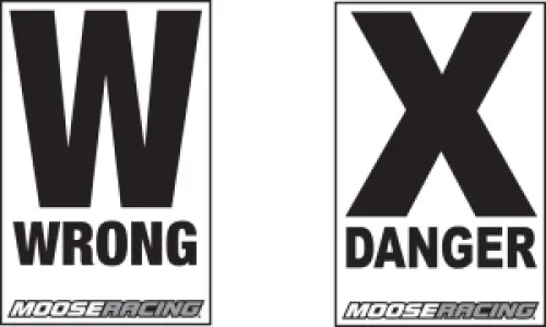 MOOSE OFFROAD HARD-PARTS - COURSE-ARROW DANGER/WARN - 99010319