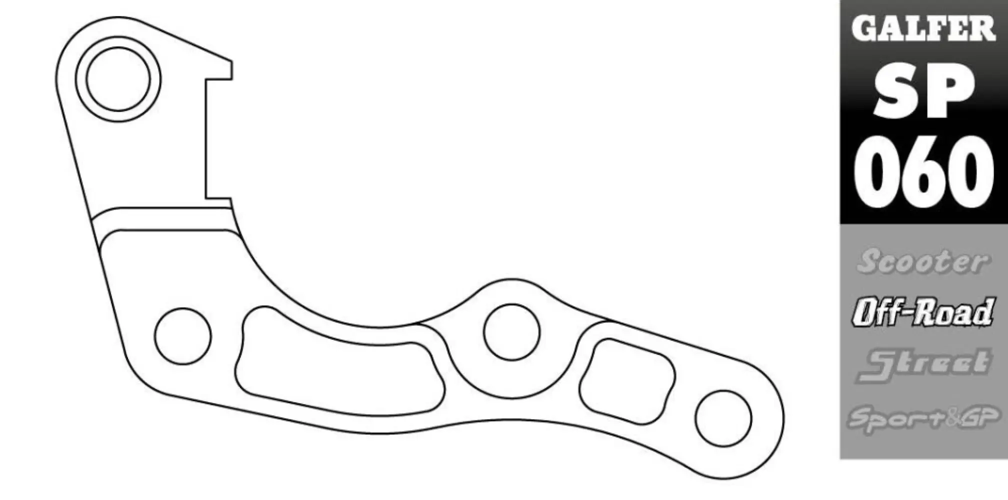 GALFER - BRAKE CALIPER ADAPTOR - 17040605