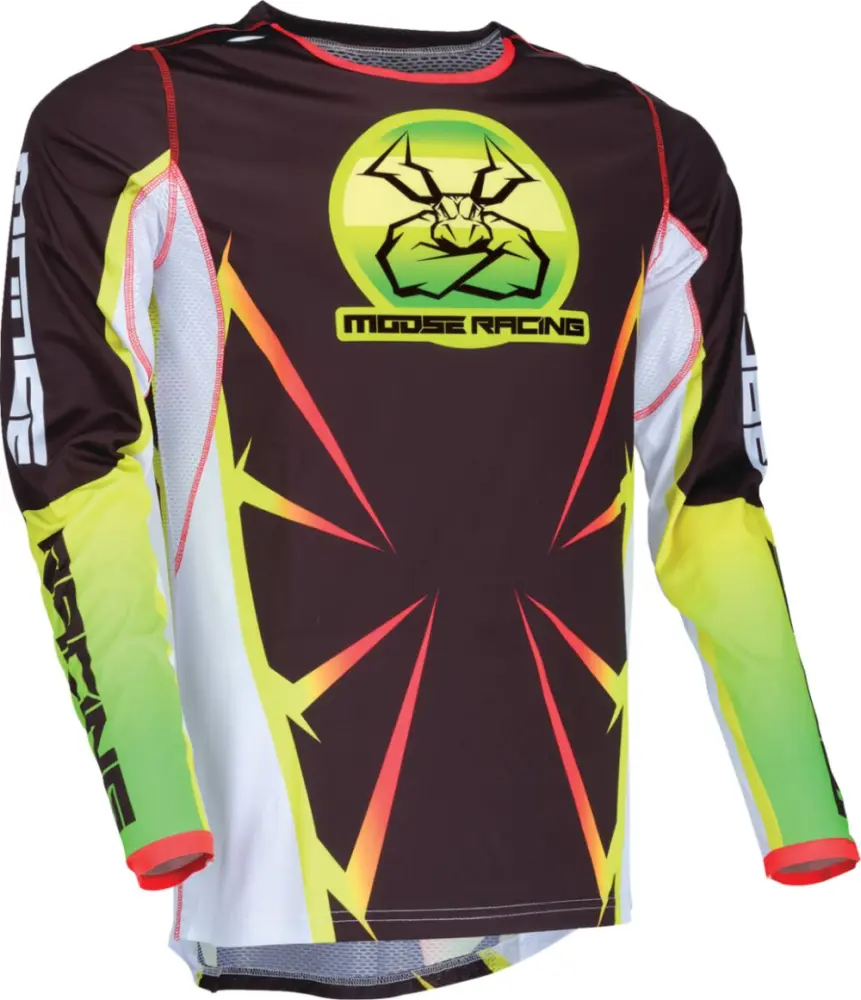 MOOSE OFFROAD SOFT-GOODS - JERSEY AGROID BK/YL/WH XL - 29107920