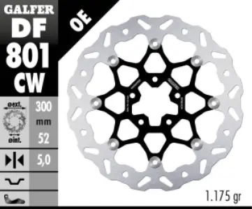 GALFER - BRAKE DISC FLOAT WAVE - 17104095
