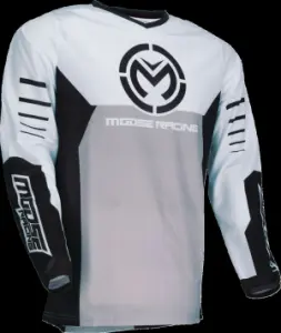 MOOSE OFFROAD SOFT-GOODS - JERSEY QUALIFIER BLACK/WHITE L - 29108153