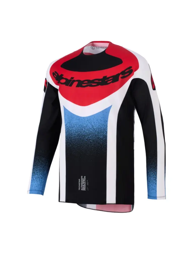 ALPINESTARS(MX) - JERSEY TECHSTAR KNIF BLK/WH/RE - 29108520