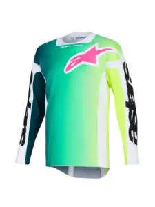 ALPINESTARS(MX) - JERSEY RACER PORTL GRN/WH/BLK  - 29108619