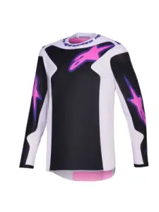 ALPINESTARS(MX) - JERSEY FLUID GRID BLK/GY/PU S - 29108632