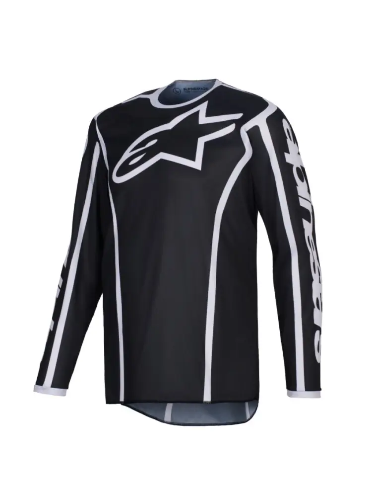 ALPINESTARS(MX) - JERSEY FLUID APEX BLACK/GRAY S - 29108652