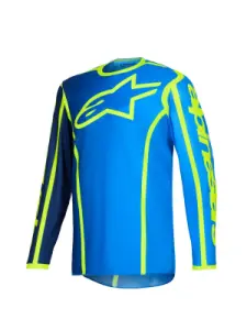ALPINESTARS(MX) - JERSEY FLUID APEX BLUE/YEL S - 29108667