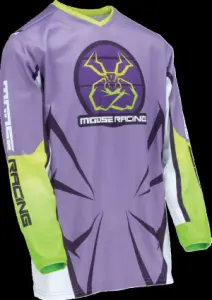MOOSE OFFROAD SOFT-GOODS - JERSEY YTH AGROID PU/WH SM - 29122475