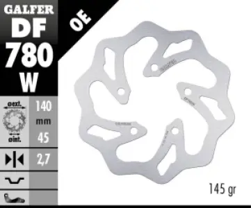 GALFER - BRAKE DISC FIXED WAVE - 17111761