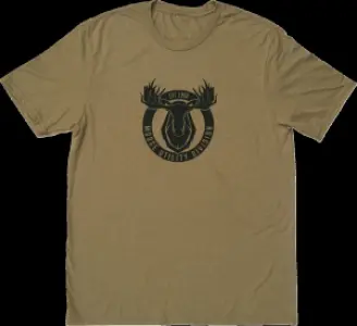 MOOSE OFFROAD SOFT-GOODS - TEE MUD BADGE BN LG - 303024383