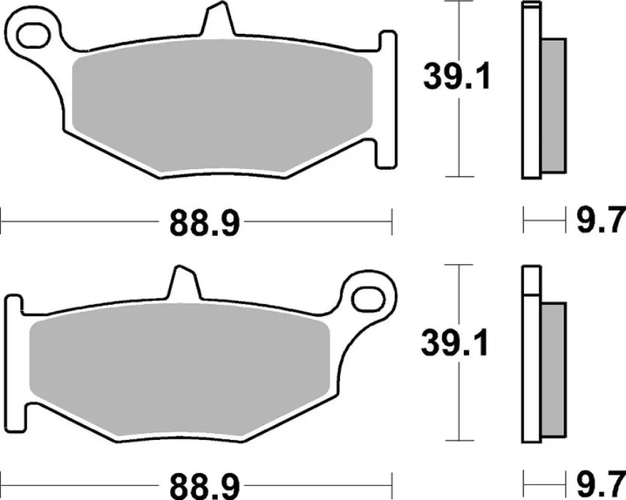 SBS - BRAKE PAD CAR RACE R - 17200851