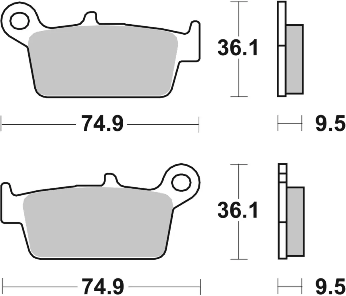 SBS - BRAKE PAD CAR/CER - 17200921