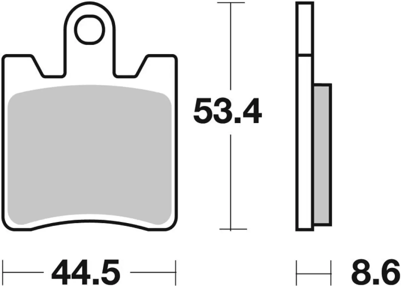 SBS - BRAKE PAD CAR/CER - 17200936