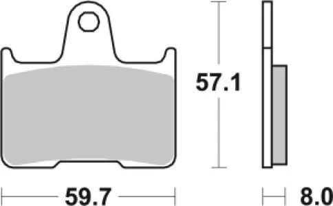 SBS - BRAKE PAD CAR/CER - 17200966