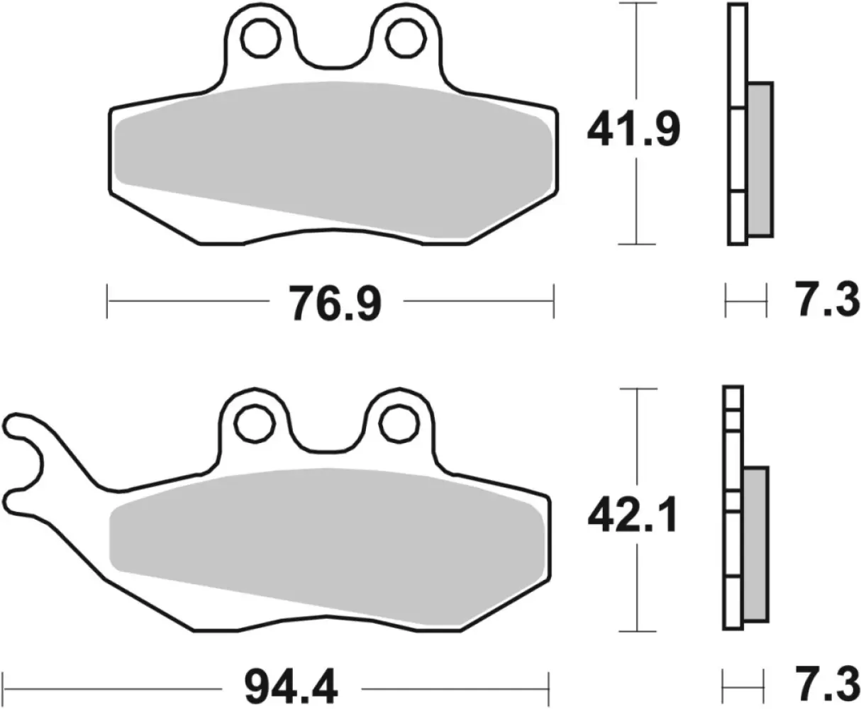 SBS - BRAKE PAD CAR/CER SCOOT - 17200980
