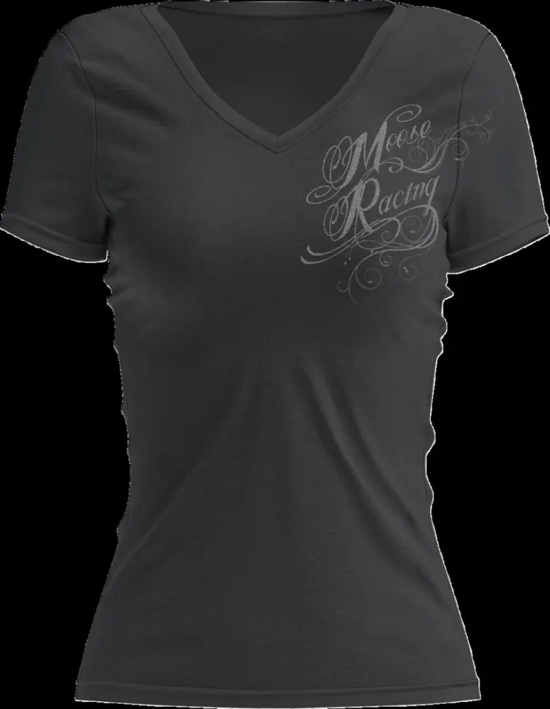 MOOSE OFFROAD SOFT-GOODS - TEE WMN FLOURISH SCRIPT BLACK  - 30314286