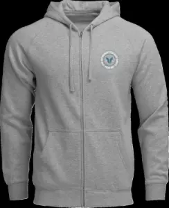 THOR - HOODIE ZIP UP BADGE HTR GRAY X - 30507026