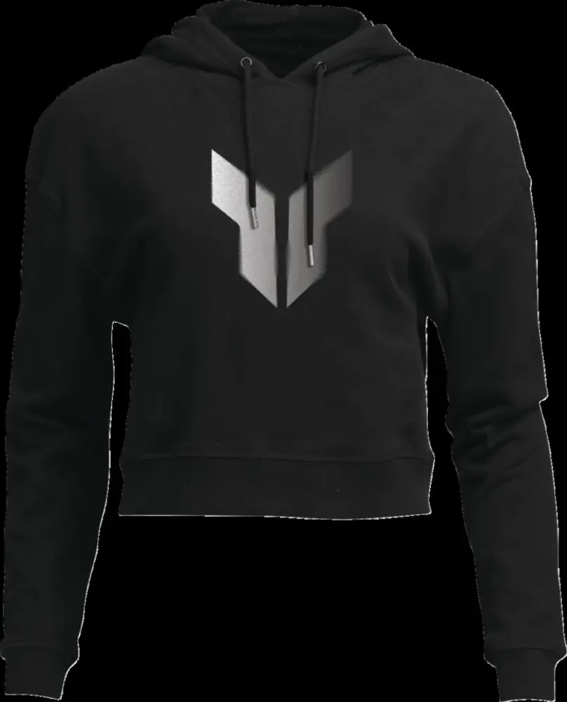 THOR - HOODIE WOMEN CROP NOISE BK LG - 30511247