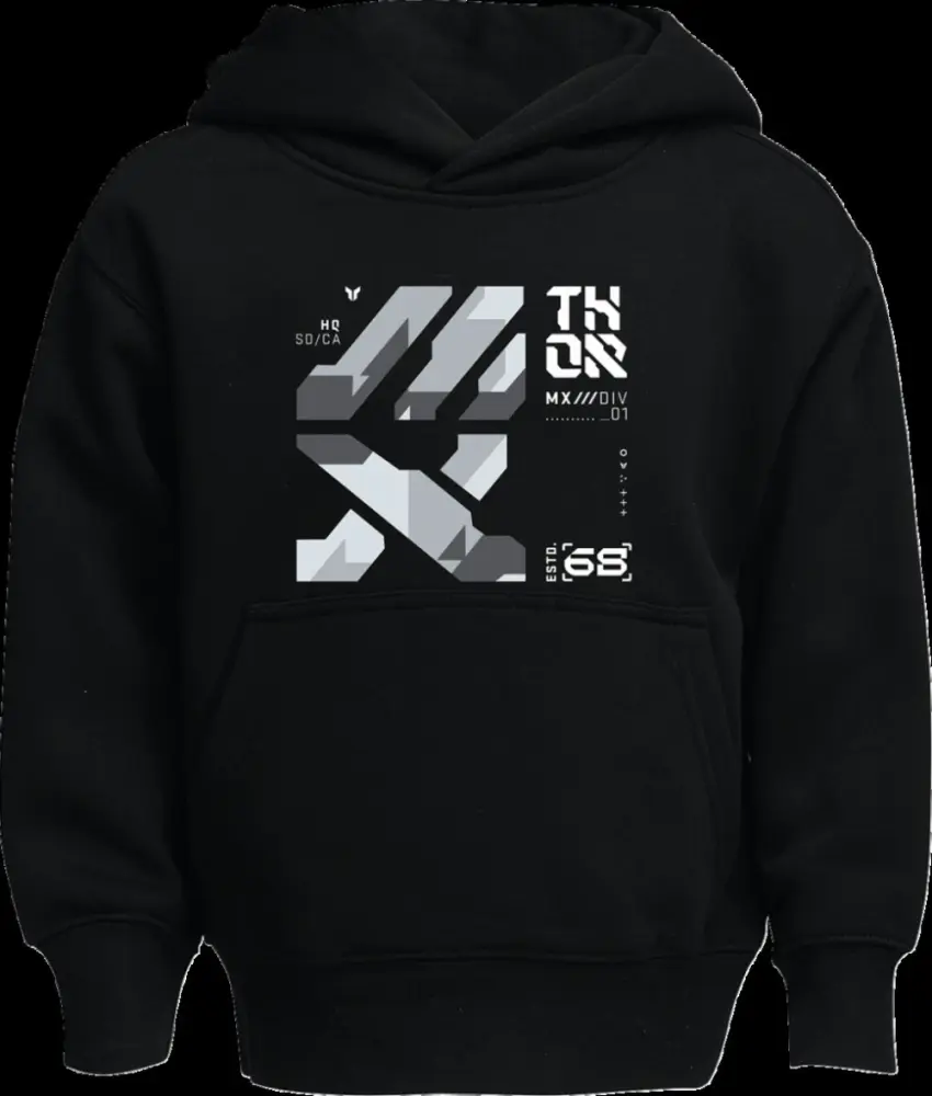 THOR - HOODIE YOUTH FORGE BLACK MD - 30520707
