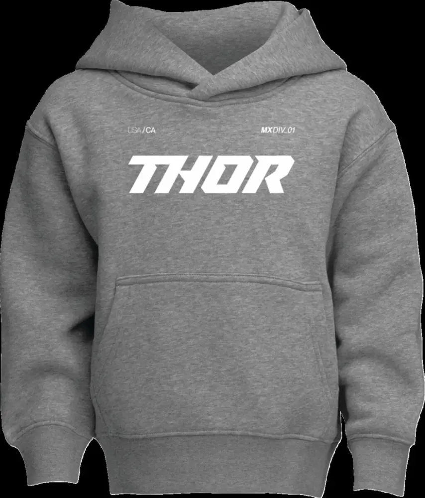 THOR - HOODIE YOUTH BRAVE HTR GRAY MD - 30520711