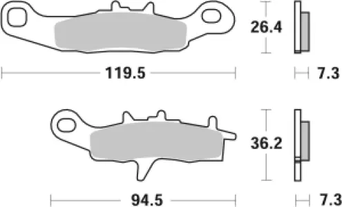 SBS - BRAKE PAD SINT/CAR OFF - 17211589