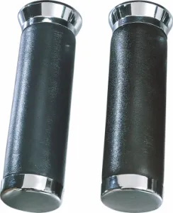 PARTS UNLIMITED - LEATHER GRIPS 82-99GL BLK - DS243263