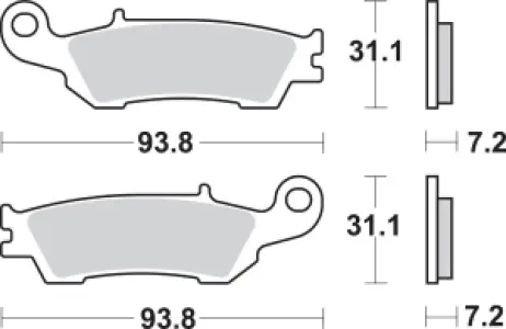 SBS - BRAKE PAD SINT/CAR OFF - 17211666