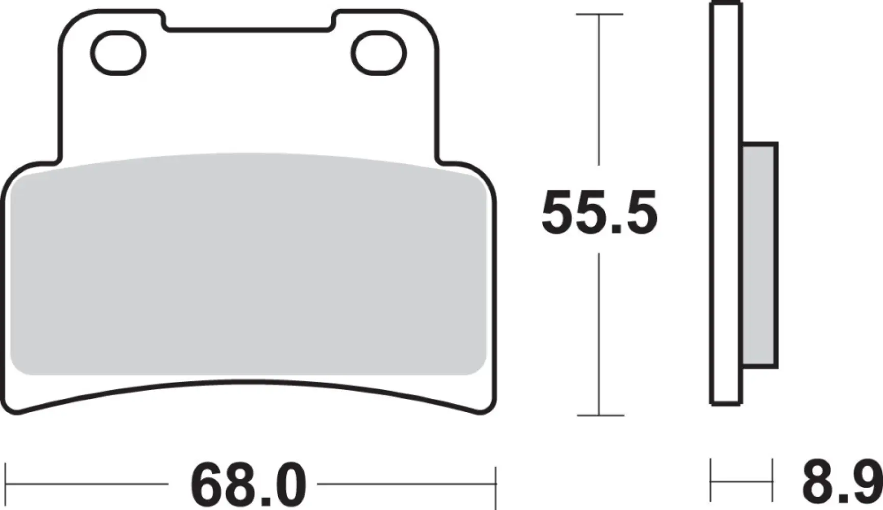 SBS - BRAKE PAD SINT FR - 17211823