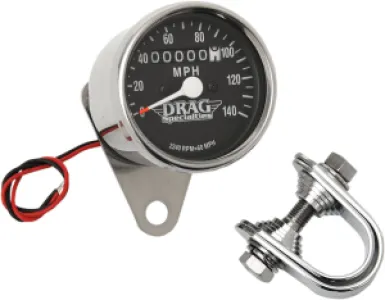 DRAG SPECIALTIES - 2240:60 BLACK FACE SPEEDO - DS244132