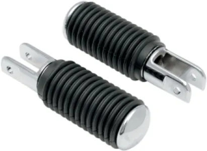 DRAG SPECIALTIES - 5/8 MT PEGS RUB W/CHR END - DS253405