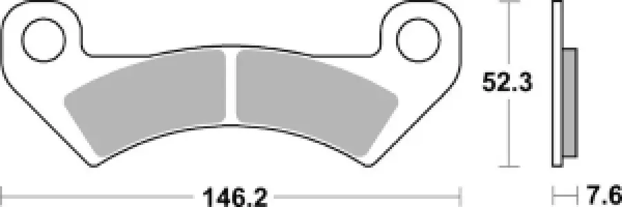 SBS - BRAKE PAD SINT ATV - 17212869