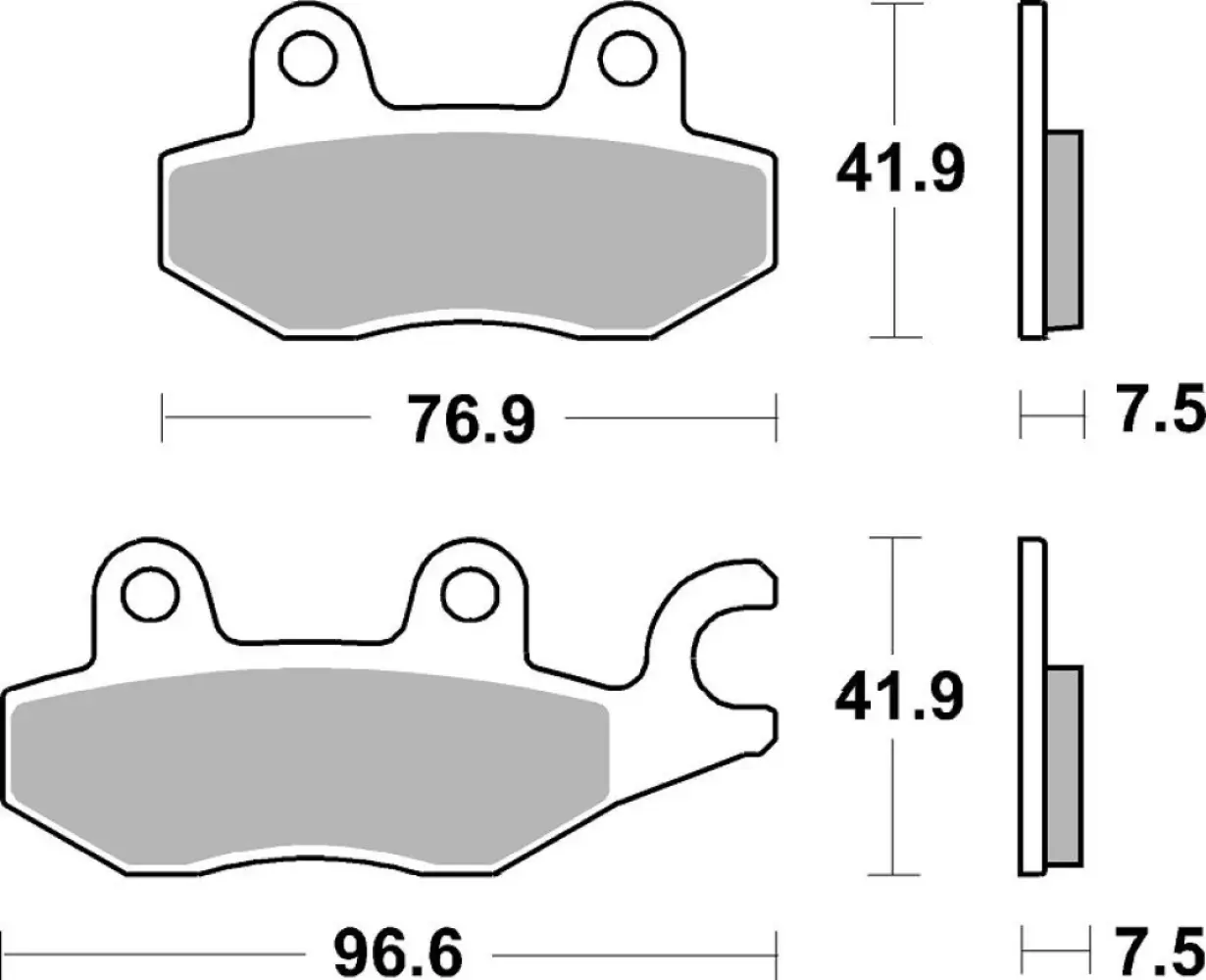 SBS - BRAKE PAD SINT FR - 17212865