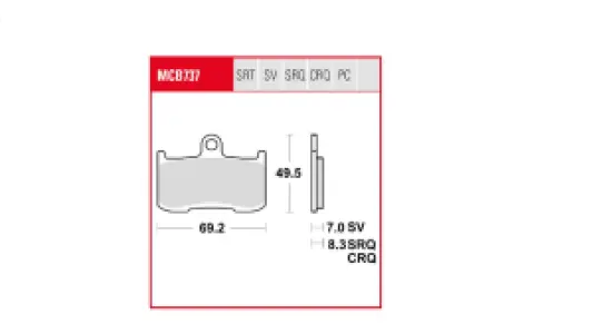 TRW - BRAKE PAD TRW - 17213185