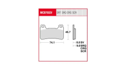 TRW - BRAKE PAD TRW - 17213188