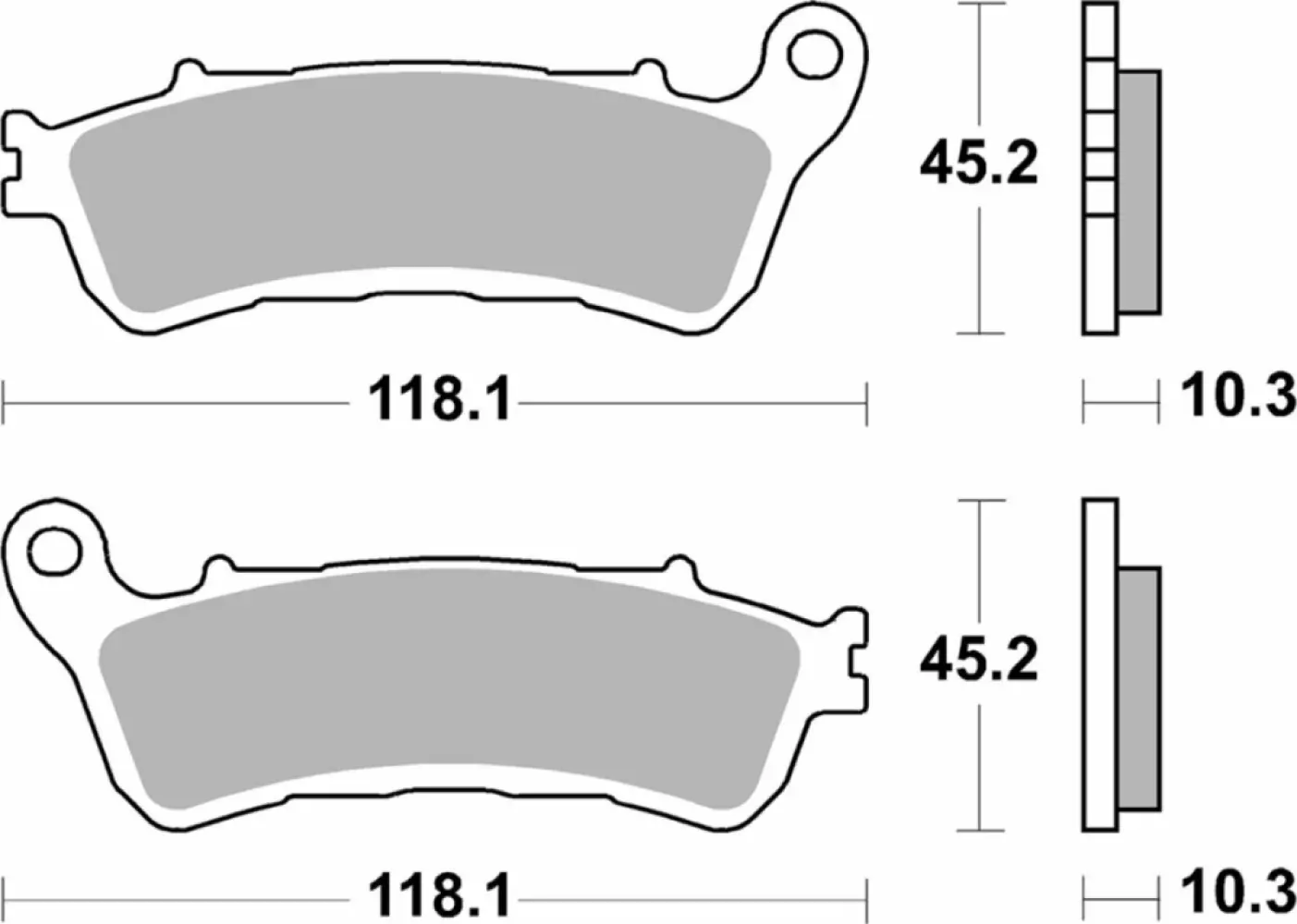 SBS - BRAKE PAD SINT REAR - 17213285