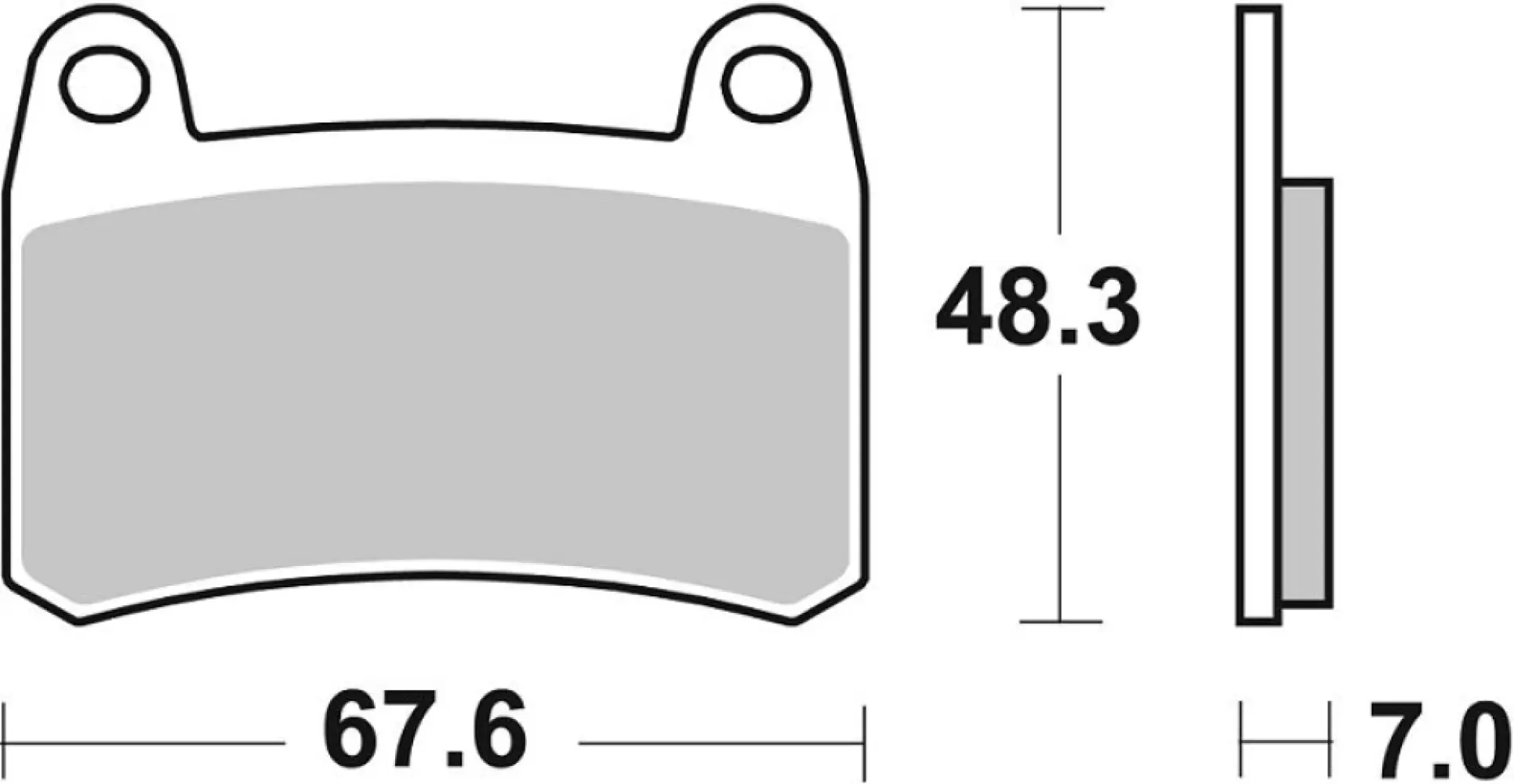 SBS - BRAKE PAD SINT FR - 17213299