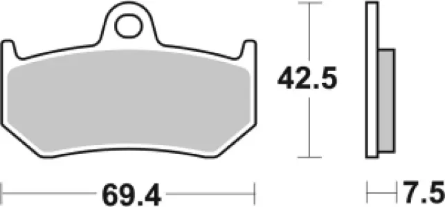 SBS - BRAKE PAD SINT REAR - 17213309