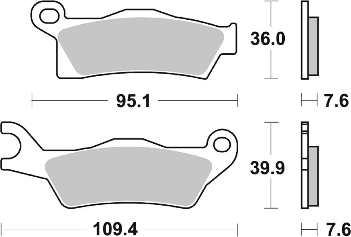 SBS - BRAKE PAD SINT OFF RACE - 17213345