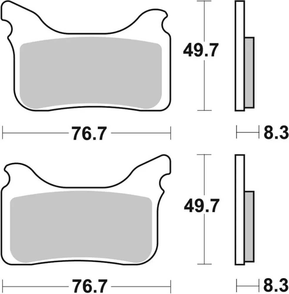 SBS - BRAKE PAD SINT FR - 17213360