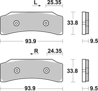 SBS - BRAKE PAD SINT RACE - 17213466