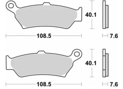 SBS - BRAKE PAD SINT REAR - 17213662