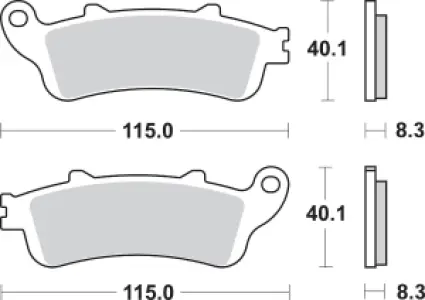SBS - BRAKE PAD SINT REAR - 17220720